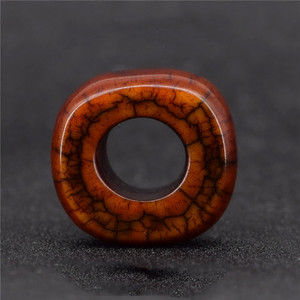 天然西藏老牦牛骨圈子平安扣随型吊坠diy星月菩提佛珠配饰挂坠