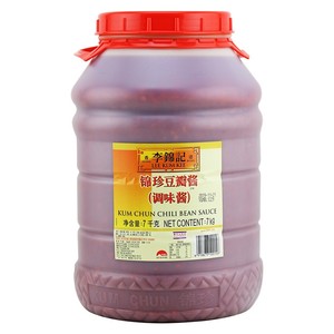 李锦记锦珍豆瓣酱7kg/桶 餐饮装烧烤酱香饼红油免剁打碎加细商用