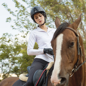 hello horse马术服女长袖t恤马术装备骑马装备马裤套装马术服装