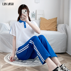 学生蓝白校服套装明星同款演出服抖音小视频学院风舞台毕业照服装