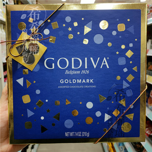 【包邮】港澳代购 进口Godiva歌帝梵GoldMark杂锦巧克力礼盒 210g