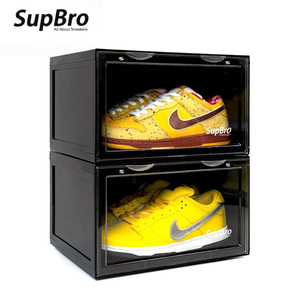 SupBro鞋盒收纳盒透明aj球鞋侧开收纳省空间鞋墙鞋柜鞋子收纳神器