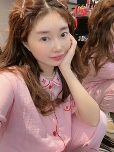韩国东大门2024秋季新款休闲甜美娃娃领短袖衬衣三件套睡衣套装女