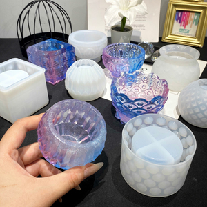 奶油皇后新款花瓶收纳盒碗罐子花盆水晶滴胶模具手工diy材料
