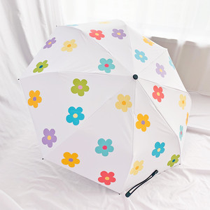 泫雅风韩版ins小清新五折晴雨伞两用创意防风晒可爱折叠遮太阳伞