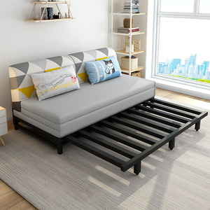 5米实木简约折叠沙发床