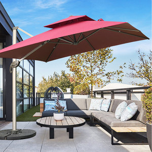 遮阳伞户外别墅庭院花园罗马伞室外四方太阳伞露天泳池阳台摆摊伞