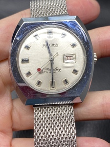 中古法国高卢雄鸡mortima 的机械手表,17轴宝石机芯表带那里改过