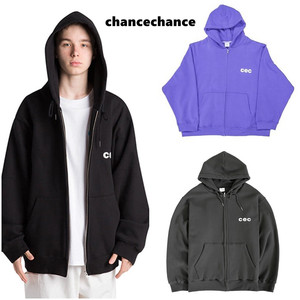韩国代购chancechance cec连帽卫衣男女同款拉链外套薄绒2020新标