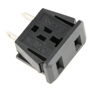 ac-09 ac-02a ac电源插座开关插座2孔卡式母座2脚电源插座10a250v