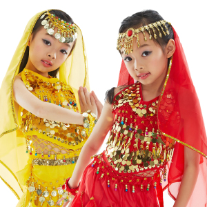 六一儿童节表演头饰 肚皮舞头纱头链 印度舞纱巾幼儿园演出头巾