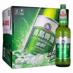 青岛啤酒 玻璃瓶装啤酒 青岛冰醇 500ml*12瓶 京津冀包邮