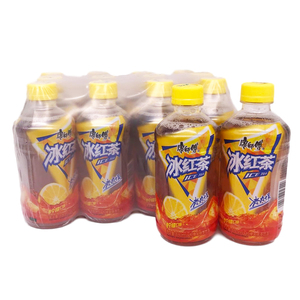 康师傅冰红茶热带风味330ml*12瓶迷你装热带水果味茶饮料果汁饮品
