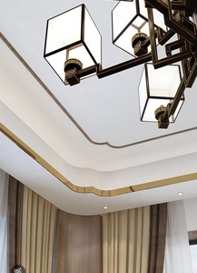 不锈钢顶面圆弧u型 吊顶金属装饰条收边条客厅造型圆形槽包边线条