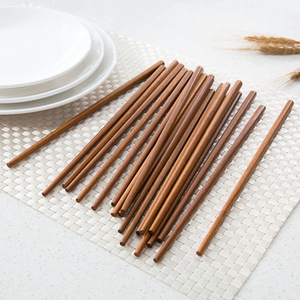 家庭装防滑筷子家用铁木鸡翅木 10双装厨房实木餐具中式环保快子j