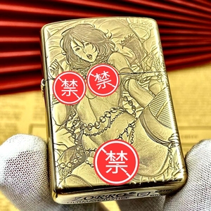 【超玩edc】国产正品佐罗 巴雷特黄铜织田美女个性浮雕煤油打火机