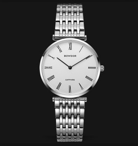 bowdor宝舵手表石英表男士商务超薄防水钢带休闲 99076g-ppsp
