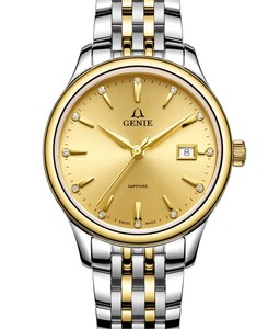 瑞士GENIE爵尼手表全自动机械表男表 GNQ-T1832M-AGD专柜的货真钻