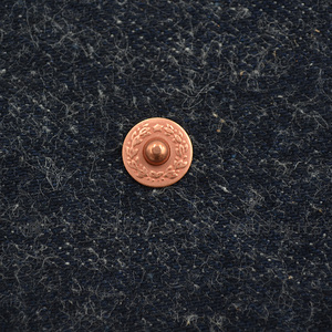 YKK铆钉日本进口红铜月桂麦穗柳钉撞钉9.5mm面牛仔裤口袋加固钉