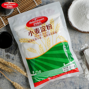 百钻小麦淀粉 食用生粉澄面澄粉 雪媚娘冰皮月饼凉皮用原料200g