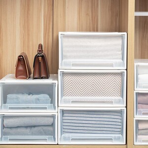 宜家家居官方旗舰抽屉式收纳箱塑料透明衣柜收纳盒衣物储物柜子衣