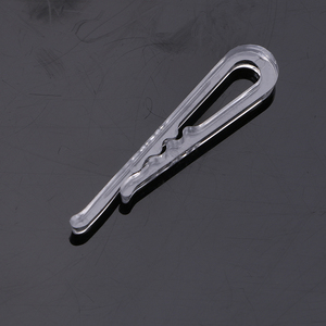 牙夹白色透明有齿衬衫夹神器 胶夹 衬衣夹 塑料扣新料 服装的辅料