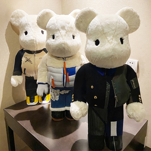 bearbrick sacai三代联名暴力积木熊公仔玩偶潮玩毛绒摆件送礼物