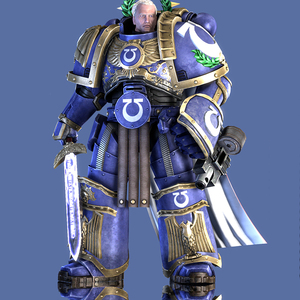罗伯特基里曼极限战士战锤40k皮套1:1可穿戴头盔cos服盔甲eva模型