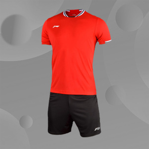 lining/李宁正品足球服套装男子成人短袖短裤透气运动球衣aatl103