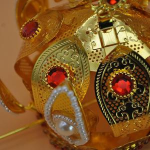 古风道士道门道教用品三冠玉清莲花冠发冠法会顶具帽子发冠汉服