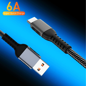 USB Type-c 6A充电数据线高品质超级快充线适用于C口华为荣耀魅族手机移动电源充电宝typec兼容80W66W5A40W