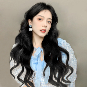 假发女长发全头套式2021年时尚新款自然仿真中分卷发大波浪假发套