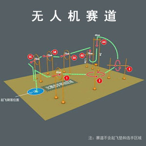 无人机赛道障碍物圈比赛训练器材停机坪场地航模装备 发普通快递
