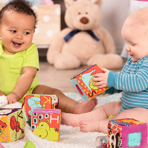 B.toys比樂ABC軟積木布制寶寶認知英文字母動物兒童早教益智玩具