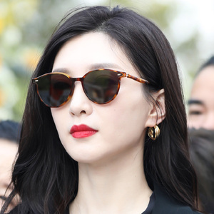 江疏影同款gm墨镜女夏海边slo小脸太阳镜2021新款潮茶色防紫外线