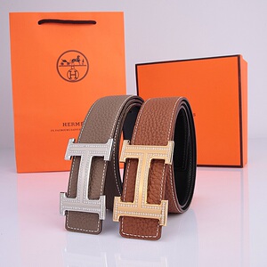 正品代购 hermes/爱马仕皮带男士商务休闲镶钻真皮纯牛皮腰带男