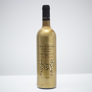wolf blass纷赋金牌赤霞珠干红葡萄酒狗年纪念版澳大利亚原瓶进口