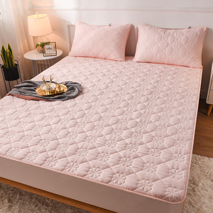 纯棉床罩加厚防滑全棉床笠单件夹棉席梦思保护套透气高档床垫子套