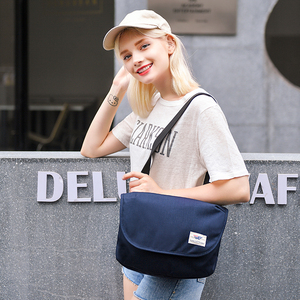 日本乐天邮差包女小清新轻便斜挎包休闲单肩包少女心多功能旅行包