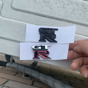 战神日产gtr字标后尾标尾门标后备箱标志车贴改装黑色原厂原装3d