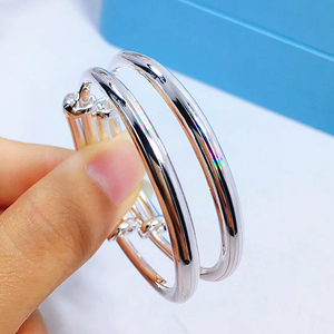 9999纯银手镯七彩拉丝婴儿童小孩男女宝宝满月脚镯子老凤祥瑞万足