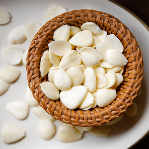 云记丨南北杏300g 去皮白杏仁生南杏仁北杏苦光中杏仁片 煲汤干货