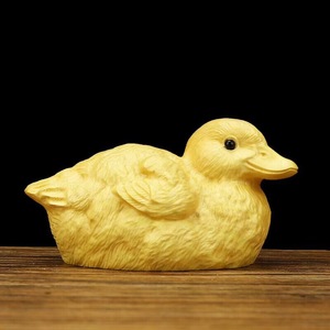 黄杨木雕实木工艺品风水催旺桃花转运鸳鸯鸭子摆件文玩手把件把玩