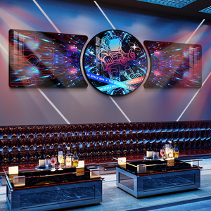 酒吧背景墙壁画ktv清吧包厢包房墙面装饰画个性背景墙网红挂画