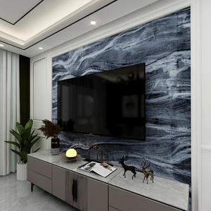 个性定制无缝壁画 波浪纹海浪床头沙发电视背景墙纸 高级灰壁纸