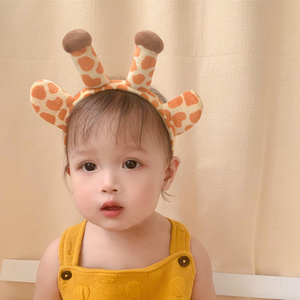 ins韩国长颈鹿发箍儿童男女宝宝可爱の动物发带头箍发饰网红头饰