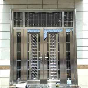 大门别墅对开门农村不锈钢