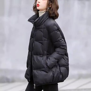 黑色羽绒棉服女短款2024年冬季新款小个子茧型宽松妈妈女士外套
