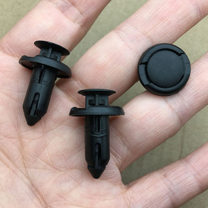 12-16款特斯拉modelx models 前保险杠 下护板底盘挡泥板卡扣卡子