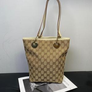 春花中古屋 日本奢包vintage gucci/古驰经典老花单肩购物袋